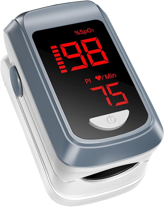 HOLFENRY Pulse Oximeter Fingertip - HOLFENRY Oxygen Monitor Fingertip Mini SpO2 Pulse Oxi…